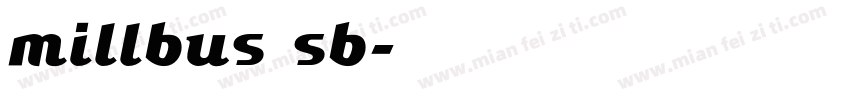 millbus sb字体转换